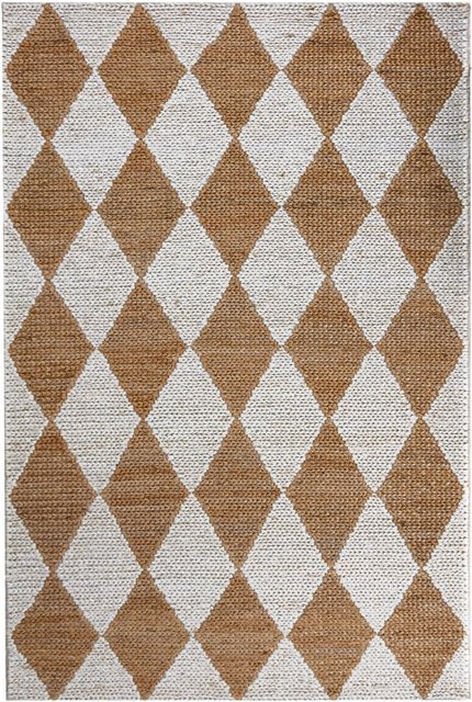 Flair Rugs Kurzflorteppich Effie Jute in Beige, B x T: 120 x 170 cm - Bild 1