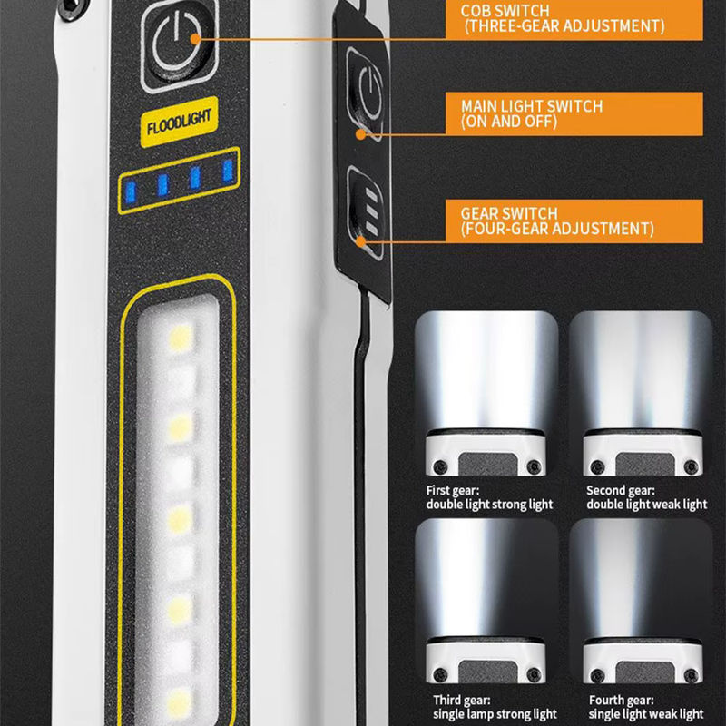 ESMARTER Mini LED Power Bank Taschenlampe mit Notfallfunktion, schwarz, wiederaufladbar für Outdoor, Angeln, Wandern und Camping, Modell STD01 - Bild 6