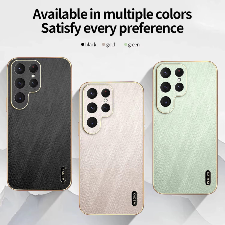 EHUIDE Luxus Stoßfeste Hülle für Samsung Galaxy S25 FE S26 A56 A36 A16 A55 A35 A15 A54 A17 aus PU Leder und Kunststoff in Gold und Grün - Bild 2