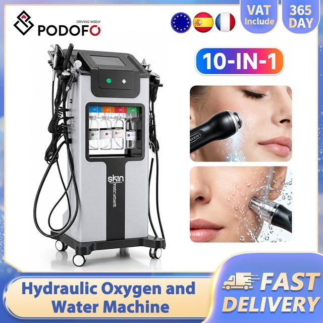 Podofo 12-in-1 Hydro-Dermabrasionsgerät, Gesichtspflege, Unisex - Bild 1