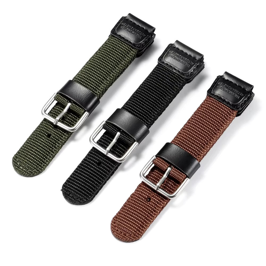 Casio Uhrenarmband Textil/NATO, Schwarz, Herren - Bild 2