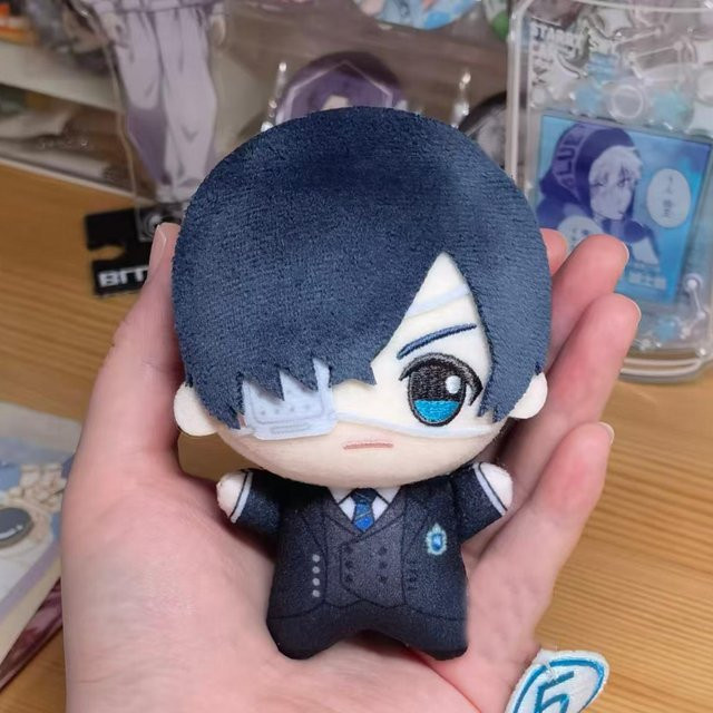 Yiran toy Anime Butler Ciel Phantomhive Plüschtier Anhänger, 10cm, Schwarz - Bild 1