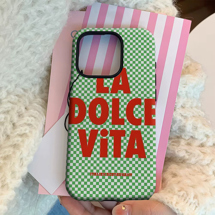 La Dolce Vita Italienisches Handyhülle mit doppelschichtiger Rückseite für iPhone 17 16 15 14 13 12 11 Pro Max Plus - Bild 3
