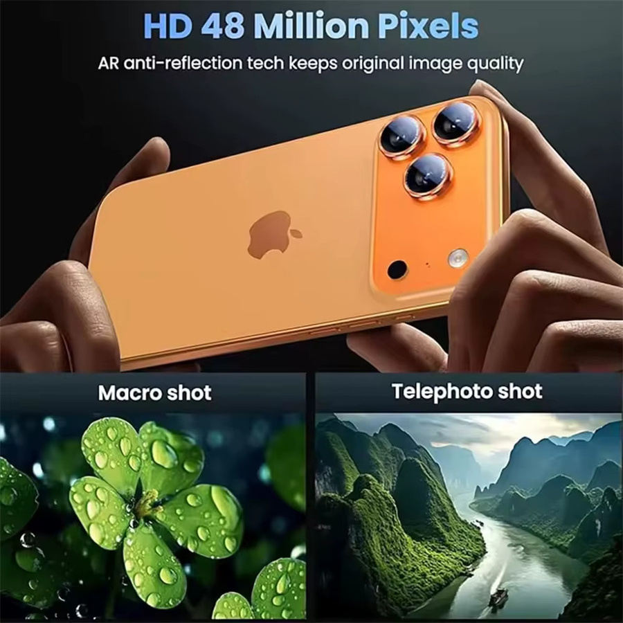 Amour Brave Kameraobjektivschutz aus gehärtetem Glas mit Metallring für iPhone 17 16 15 Pro Max in Grau - Bild 3