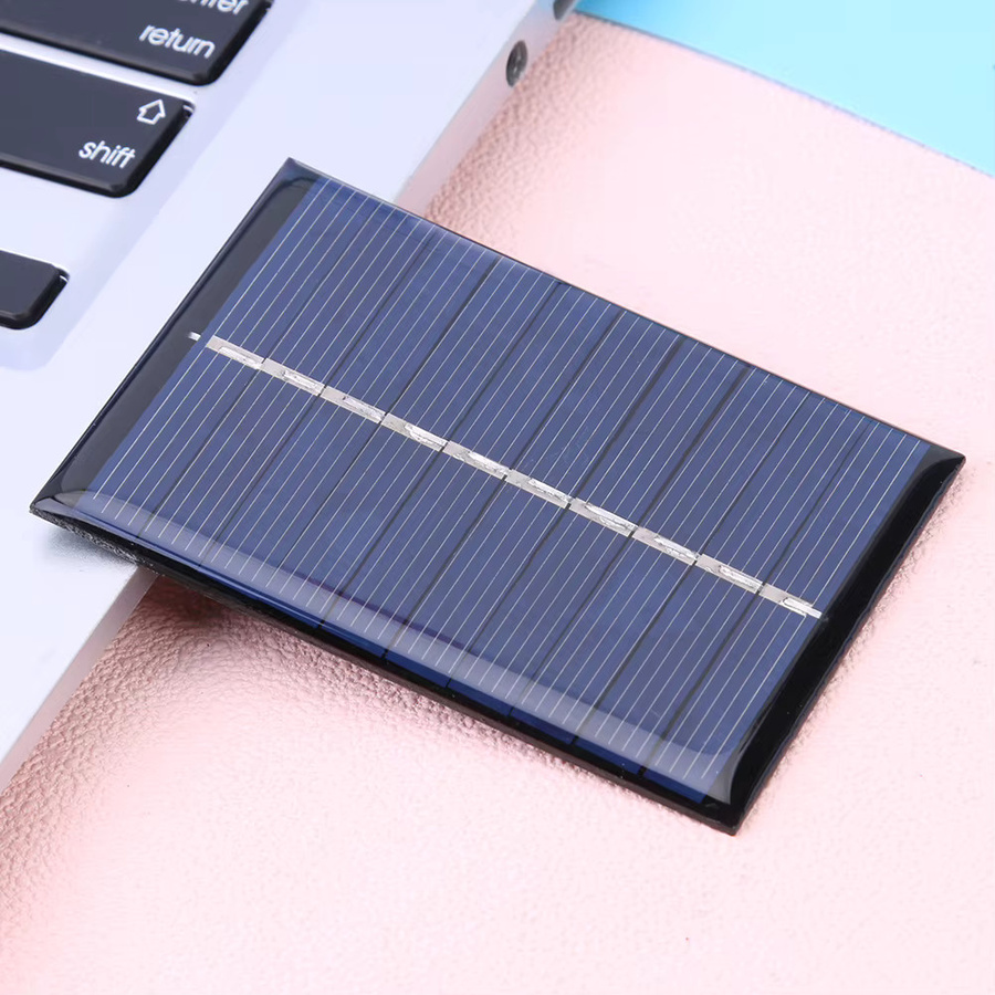 ALLOET Mini DIY Solarpanel-Modul-Ladegerät in Blau, 0,6W 5V 120mA für Handy und Lampenbeleuchtung - Bild 2