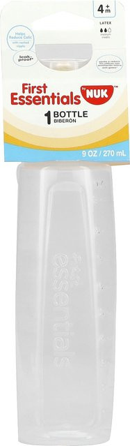 NUK First Essentials Babyflasche mit breitem Flaschenhals, 270 ml, Weiß - Bild 1