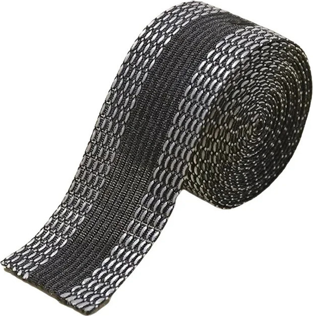 QJH Selbstklebender Hosenbein-Patch in Schwarz, 5 Meter Nahtloser Klebepatch zum Kürzen und Reparieren von Hosenbündchen, DIY-Nähzubehör - Bild 1