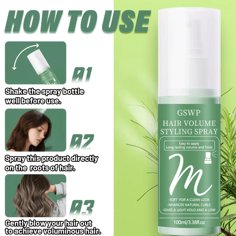 GSWP Volumen-Haarspray, Unisex, für fettiges Haar - Bild 5