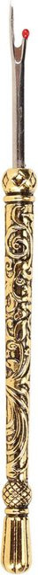 Neoglint Stichauftrenner aus Metall mit ergonomischem Griff in Beige und Gold zum Entfernen von Nähnähten und Stickereisäumen - Bild 1