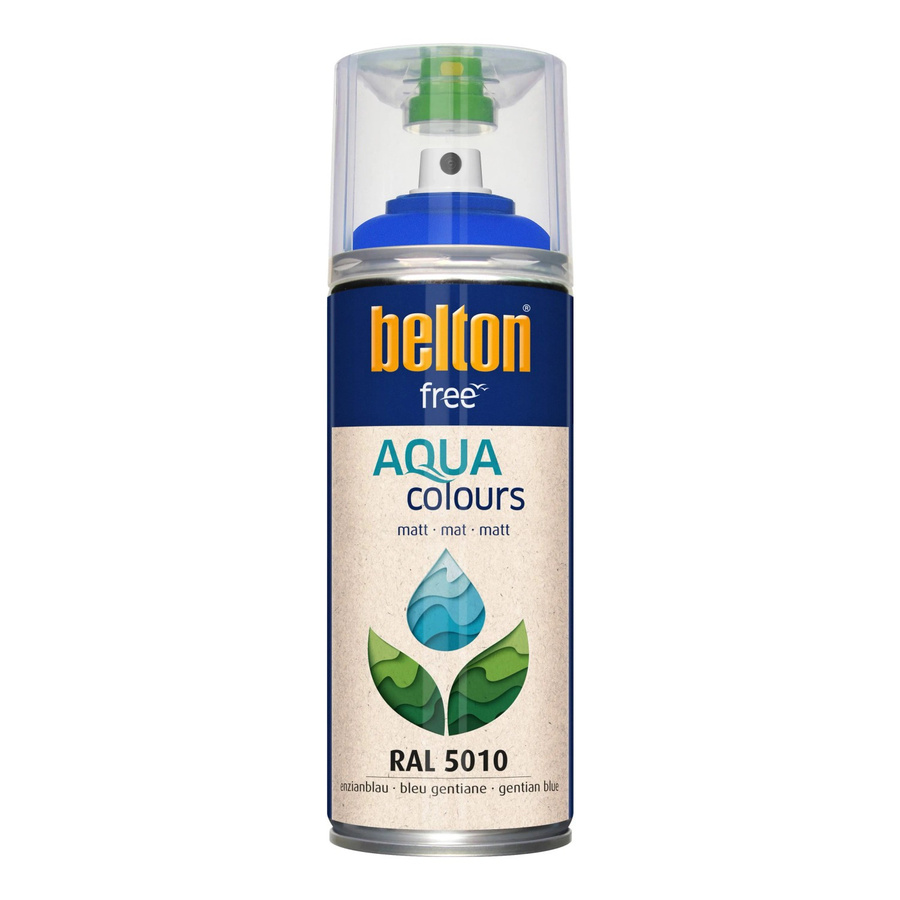 Belton Free AQUAcolours Buntlack RAL 5010 Enzianblau matt, wasserbasiert, 0,4 l - Bild 2