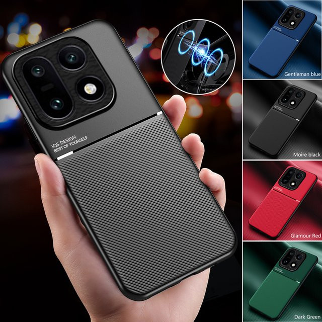 EUCAGR Magnetische Stoßfeste Hülle für OnePlus 15T und OnePlus 15R in Schwarz - Bild 1