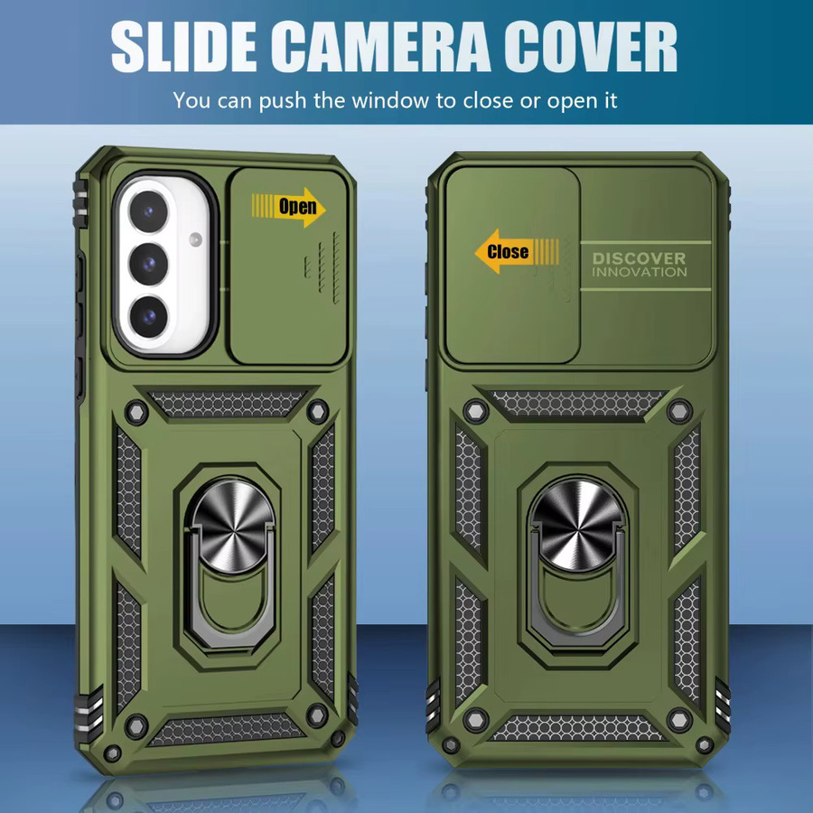 Robuste Samsung Galaxy S26 S25 S24 S23 S22 Ultra Plus Schutzhülle in Militärqualität mit Magnetringständer in Blau - Bild 2