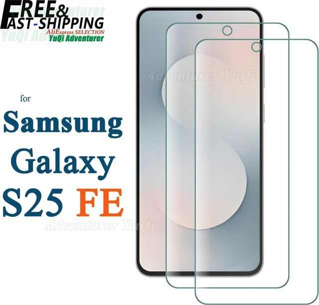 Samsung Galaxy S25 FE FANS EDITION Displayschutzfolie aus gehärtetem Glas, HD 9H, transparent - Bild 1