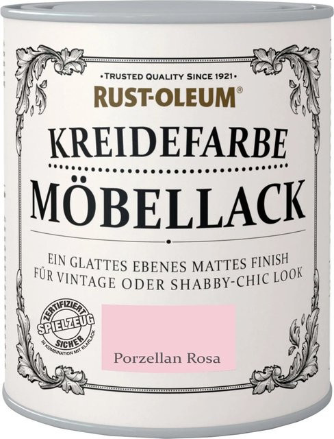 Rust-Oleum Kreidefarbe Möbellack Porzellan Pink Matt 125 ml - Bild 1