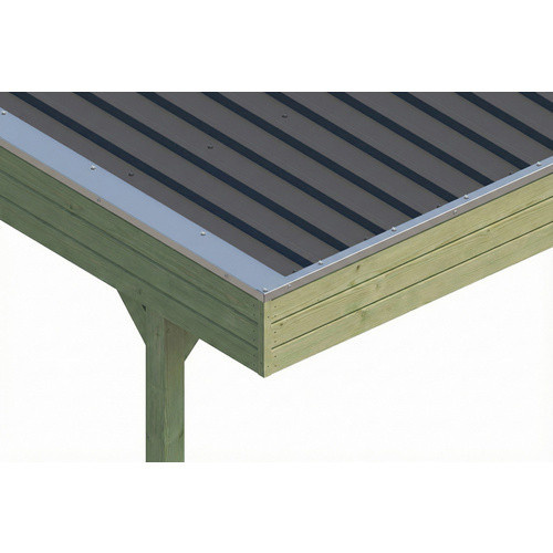 SKANHOLZ Carport Friesland aus Fichte mit zwei Einfahrtsbögen und Flachdach in Grün, B: 546 cm, T: 555 cm - Bild 2