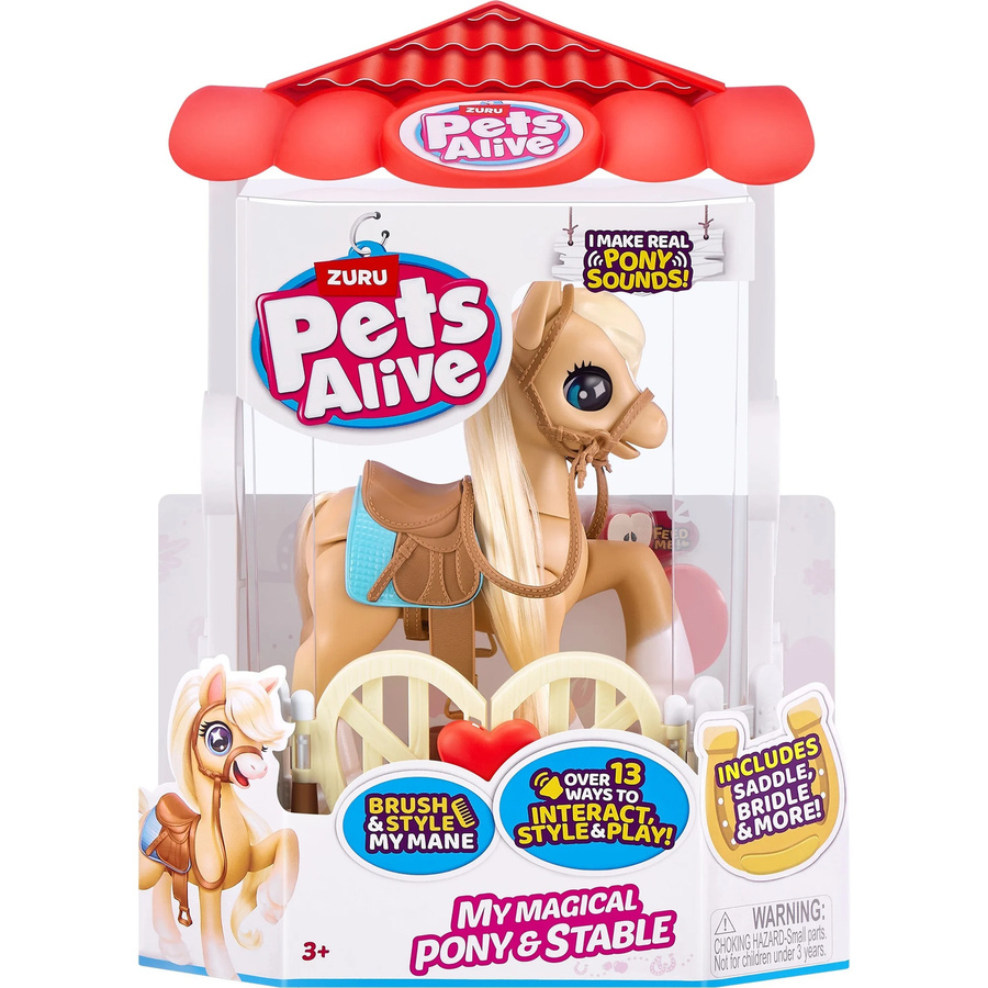 ZURU Pets Alive, Mein magisches Pony mit Stall, Spielfigur - Bild 1