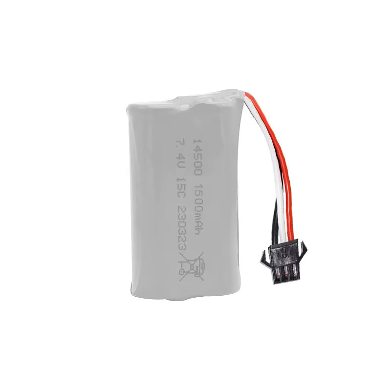TERFPV Lithium-Ionen-Akku 7,4V 1500mAh mit SM3P-Stecker und USB-C-Ladegerät in Weiß für Wasserpistolen, RC-Trucks, Schiffe und Helikopter - Bild 2