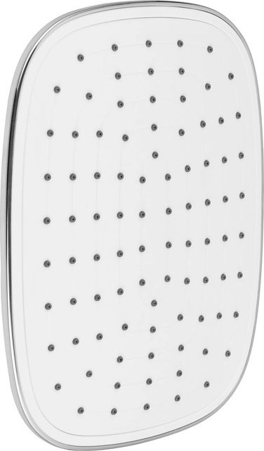 baliv Kopfbrause KBR-25.50 Overhead in Chrom und Weiß, oval mit Anti-Limescale-Funktion - Bild 1