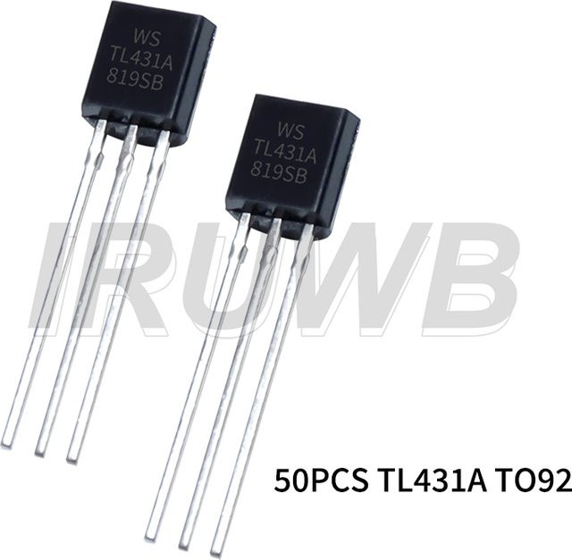 50 Stück TL431A TO-92 IC-Chipsatz in Schwarz - Bild 1