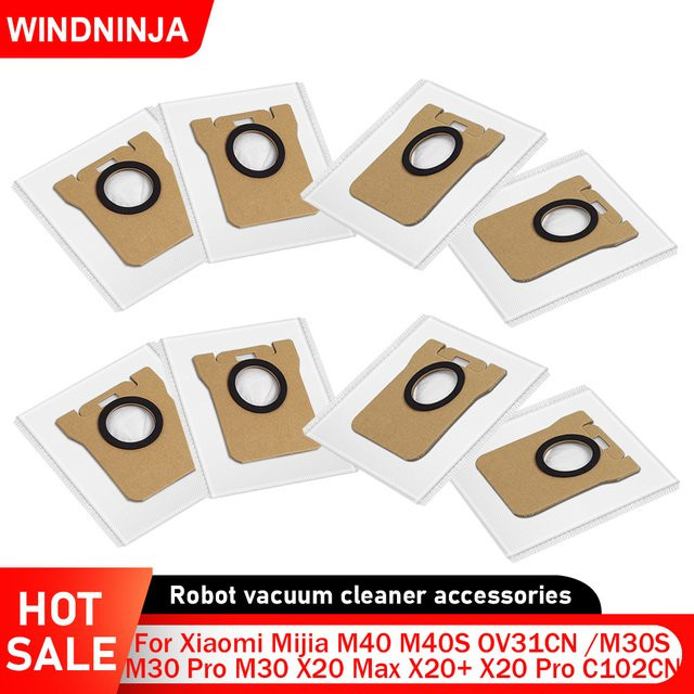 Xiaomi Ersatz Staubbeutel für Mijia M40 M40S OV31CN M30S M30 Pro M30 X20 Max X20+ X20 Pro C102CN X10 X10+ B116 Roboterstaubsauger Zubehör - Bild 1