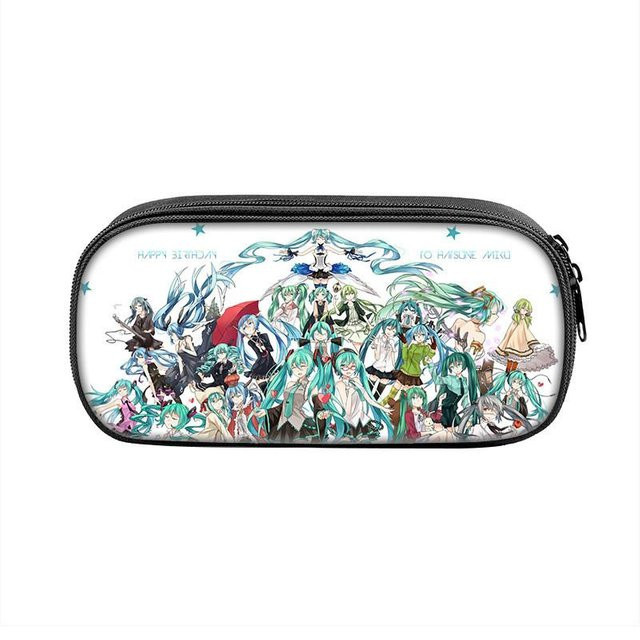 DewBloom Federmäppchen Hatsune Miku Anime Style14 in Multicolour für Schüler und Sammler - Bild 1