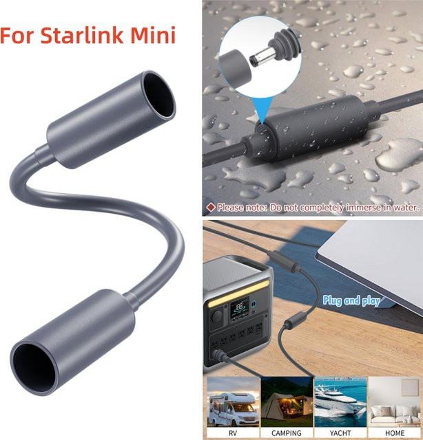 SZKOSTON DC-Kabelanschluss Adapter Buchse auf Buchse als wasserdichte Stromkabel-Verlängerung für Starlink Mini Zubehör - Bild 1
