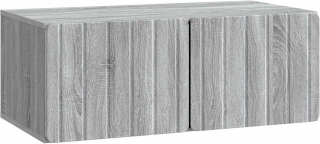 vidaXL Wandmontierter TV-Schrank in Grau Sonoma, B/T/H: 78,5 x 41 x 30 cm - Bild 1