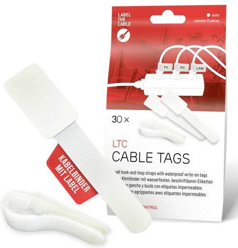Label the Cable LTC 2620-30 Kabelbeschriftung Weiß - Bild 1