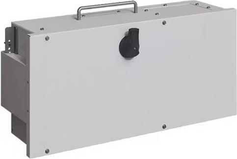 Hager unibar M Abgang BG5, vorbereitet für H3 P630 4P Brandschutzblock, Grau - Bild 1