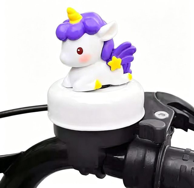 BC Pet Supplies Einhorn Fahrradklingel, weiß - Bild 1