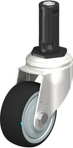 Blickle Lenkrolle LKRXA-PATH 80KFD-11-EXR13 aus Edelstahl mit 80 mm Rad-Durchmesser und 120 kg Tragfähigkeit - Bild 1