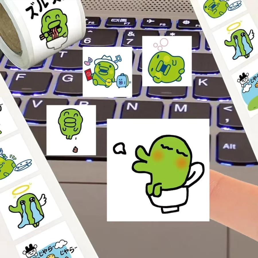 Bandai Großmaul-Jiji-Kleinkopf-Porträt-Aufkleber, 500 Stück - Bild 2