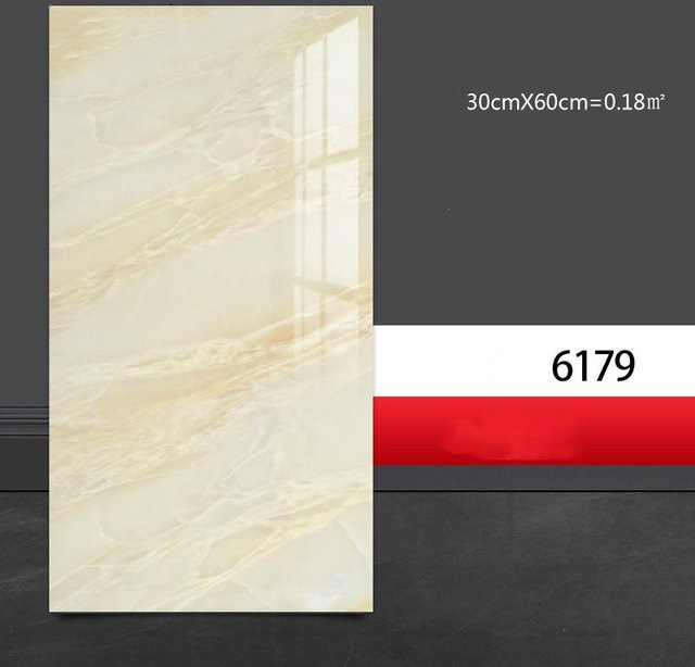 10 Stück selbstklebende Fliesenaufkleber in Marmor-Optik von For Future, beige, matt, wasserdicht Wanddekoration für Badezimmer und WC - Bild 1