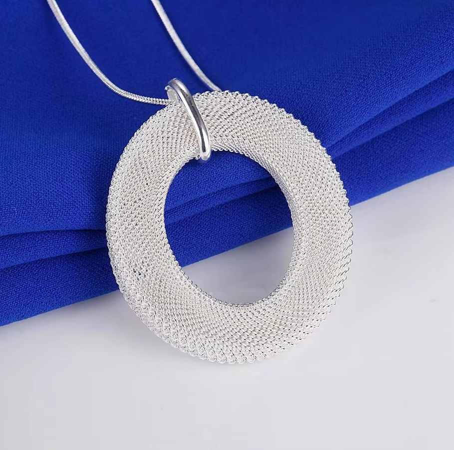 Schmuckset 925 Silber, Halskette, Anhänger, Ohrringe, Damen - Bild 2