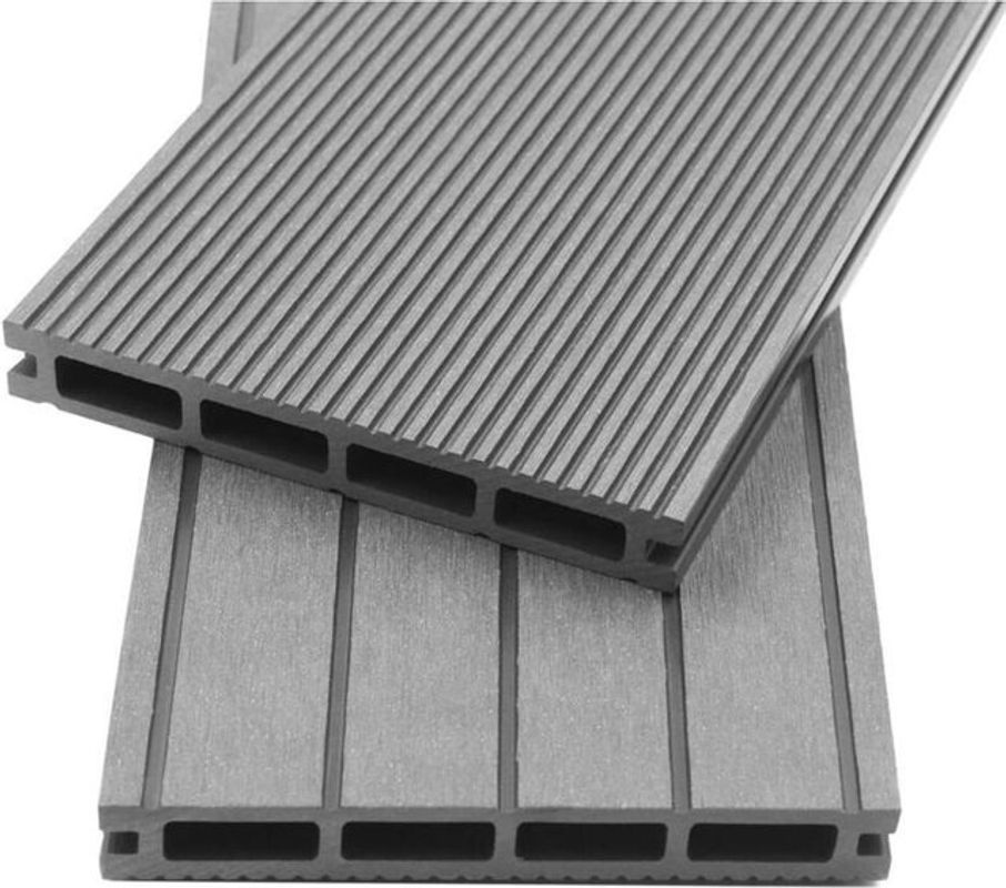 Home Deluxe WPC Samana Terrassendielen Komplettset inklusive Unterkonstruktion, Farbe: Hellgrau, Fläche: 40 m², Länge: 2,20 m - Bild 2