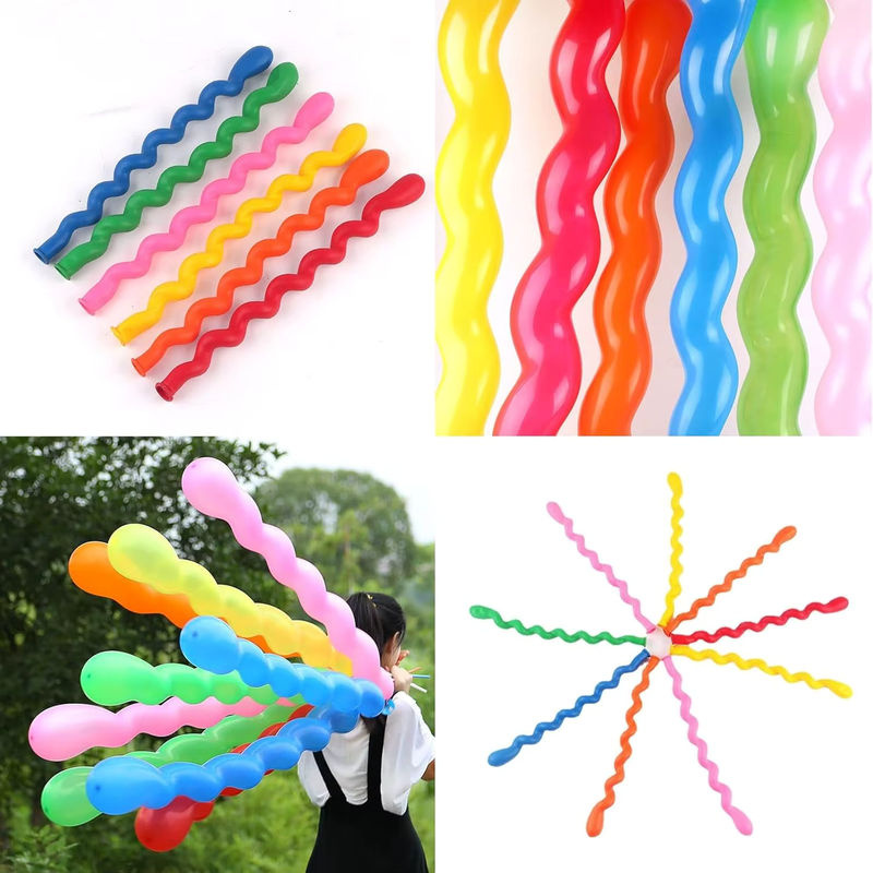 100 Stück bunte Latex-Spiralballons in 40 Zoll für deine Geburtstagsfeier und Mottoparty, mehrfarbig - Bild 4