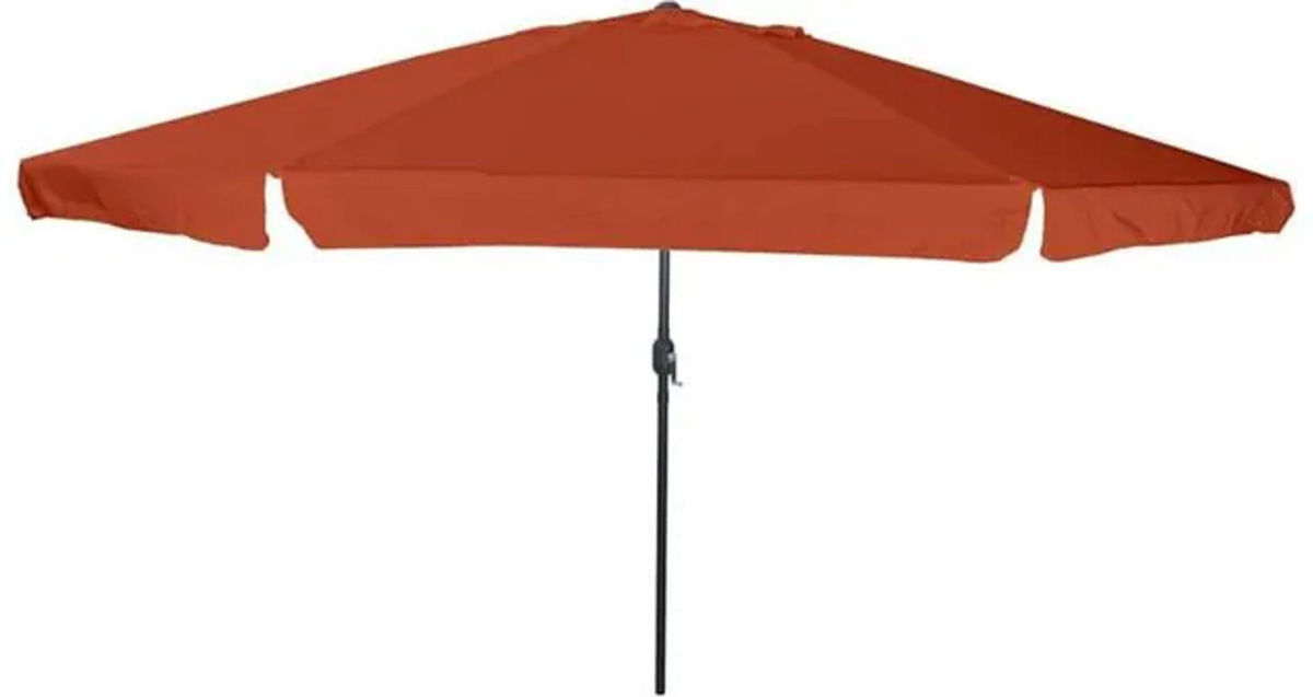 Vidaxl Sonnenschirm Modern aus Polyester und Stahl in Rot und Orange, B/T/H: 394 x 394 x 248 cm - Bild 1