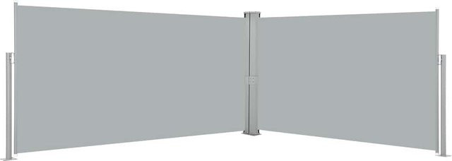 vidaXL Ausziehbare Seitenmarkise Grau, Höhe: 160 cm, Breite: 600 cm - Bild 1