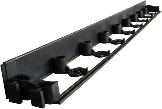 Green-Split Gartenbordüre aus Kunststoff in Schwarz, Höhe: 6 cm, Länge: 1 m - Bild 1