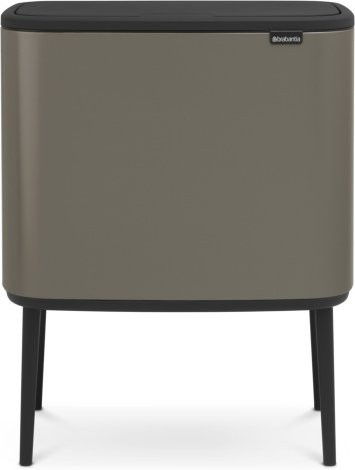 Brabantia Abfalleimer BO TOUCH BIN in Silber und Grau, Höhe: 59,0 cm, Breite: 38,0 cm, Tiefe: 54,0 cm - Bild 1