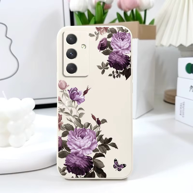 Handyhülle mit Pfingstrose Blüten für Samsung Galaxy A-Serie (A17 A56 A55 A35 A25 A15 A16 A06 A05 A05S A54 A34 A24 A14 A04 A04S A04E) 4G 5G in Grün - Bild 3