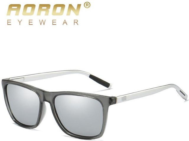 AORON Sonnenbrille, Vollrand, Square, polarisiert, Unisex, white - Bild 1