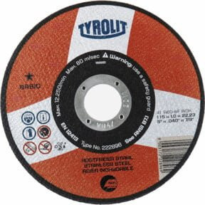 TYROLIT Trennscheibe Basic Extra Schmal Universal für Metall, Durchmesser: 115 mm, Orange - Bild 1