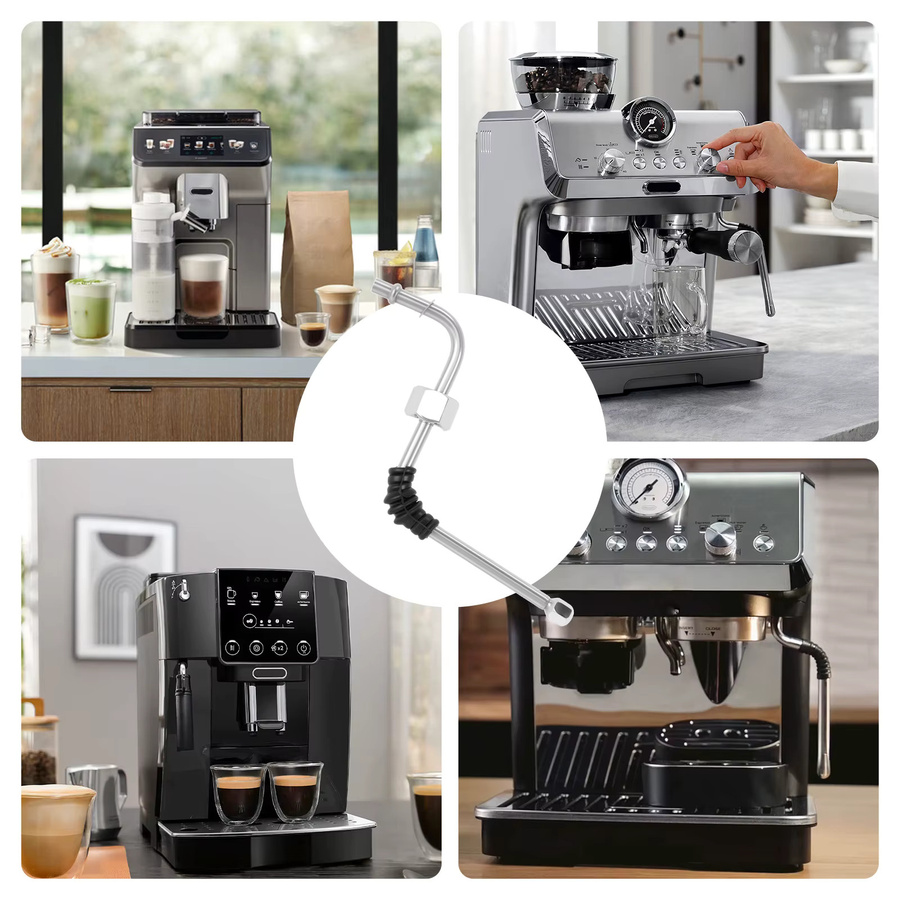 DeLonghi Ersatz-Dampfstab aus Edelstahl mit 2 Düsen in Silber und Schwarz für Kaffeemaschinen 680/685 - Bild 6