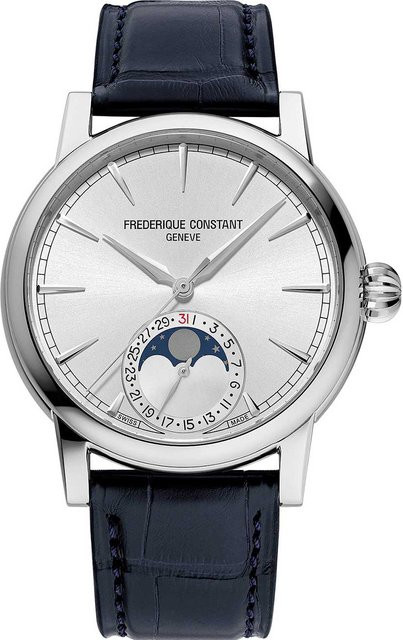 Frederique Constant Herrenuhr, Automatik, Edelstahl, Leder, 40 mm, 5 ATM - Bild 1