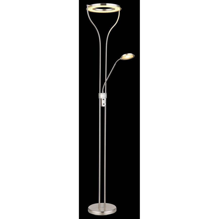 Globo LED-Deckenfluter Ebro Stehlampe in Chrom, dimmbar und verstellbar, B/T/H: 35 x 30 x 194 cm - Bild 2