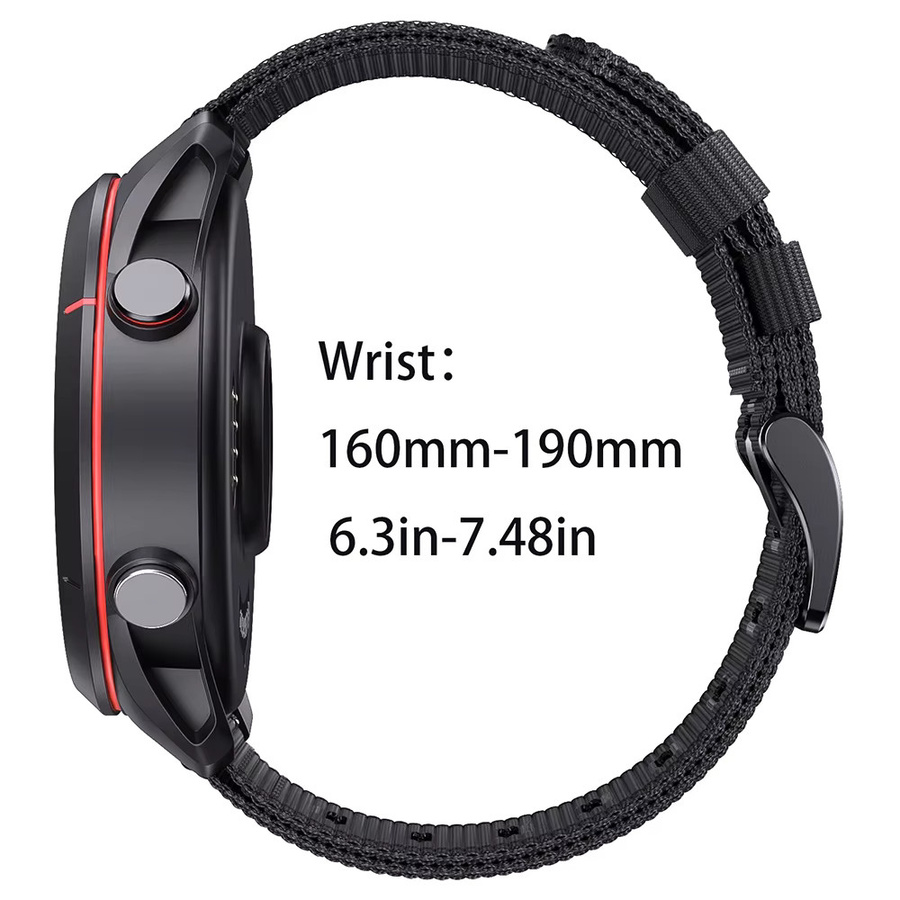 Xiaomi Uhrenarmband Nylon, 22mm, Schwarz, Unisex - Bild 3