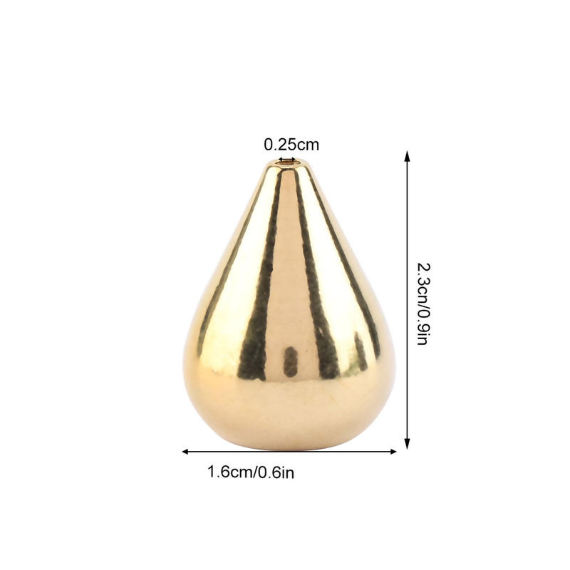 Tooarts Räucherstäbchenhalter in abstrakter Tropfenform aus Messing in Gold - Bild 2