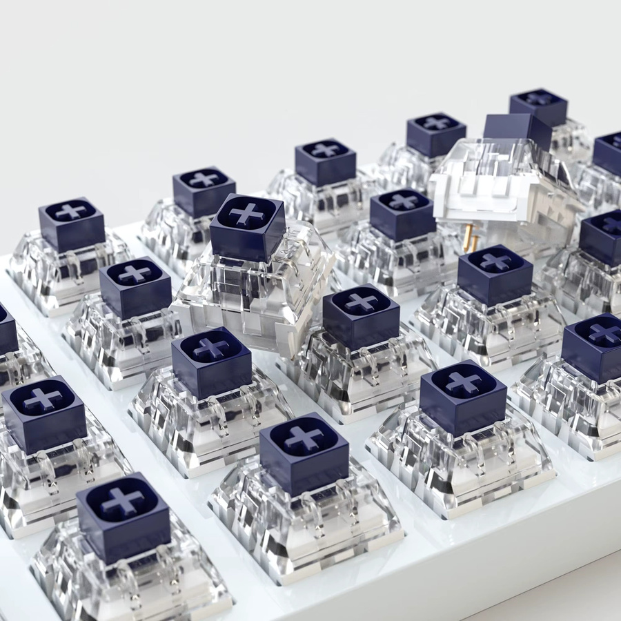 Kailh Box Navy Mechanical Switches 3-Pin Clicky 60gf Wasserdicht für Gaming-Tastaturen - Bild 3