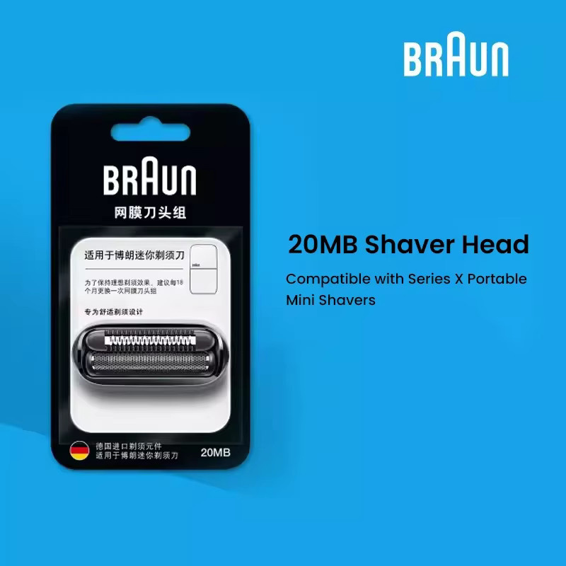 Braun 20 MB Mini-Rasierklinge, Ersatzscherkopf für Braun Xmini 10 - Bild 3